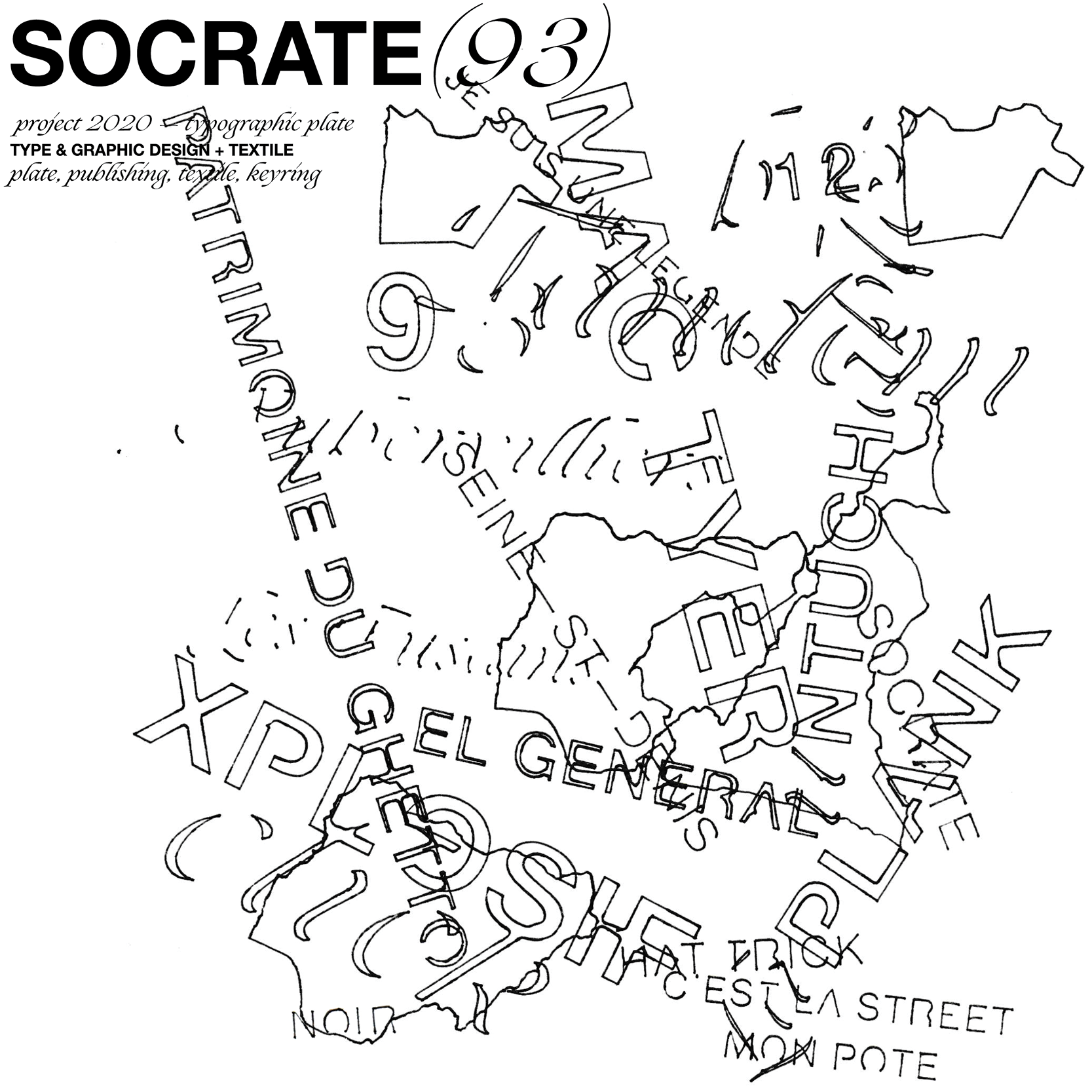 direction graphique + merchandising SOCRATE(93)