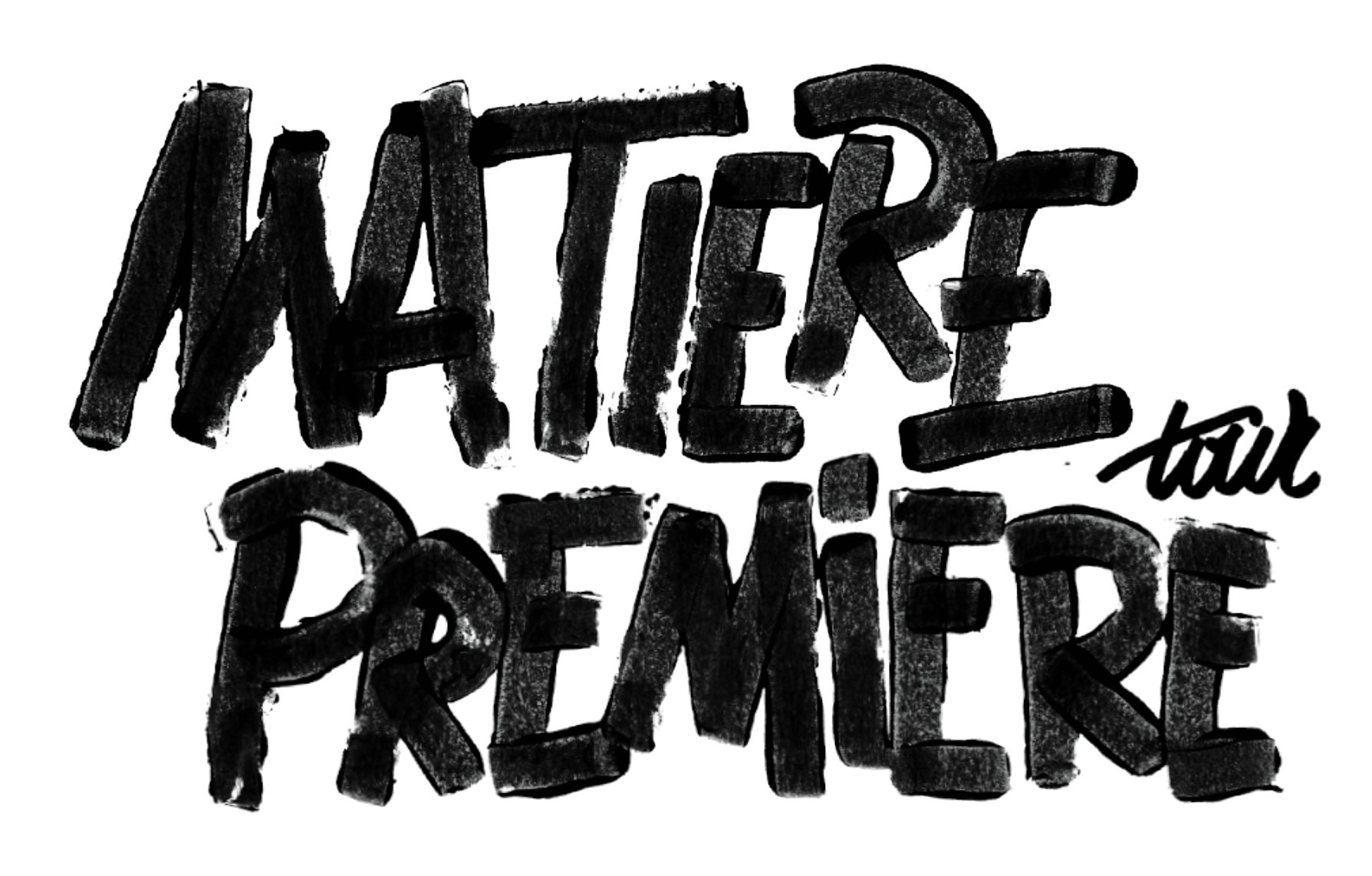 direction graphique + typographie Matière Première Tour