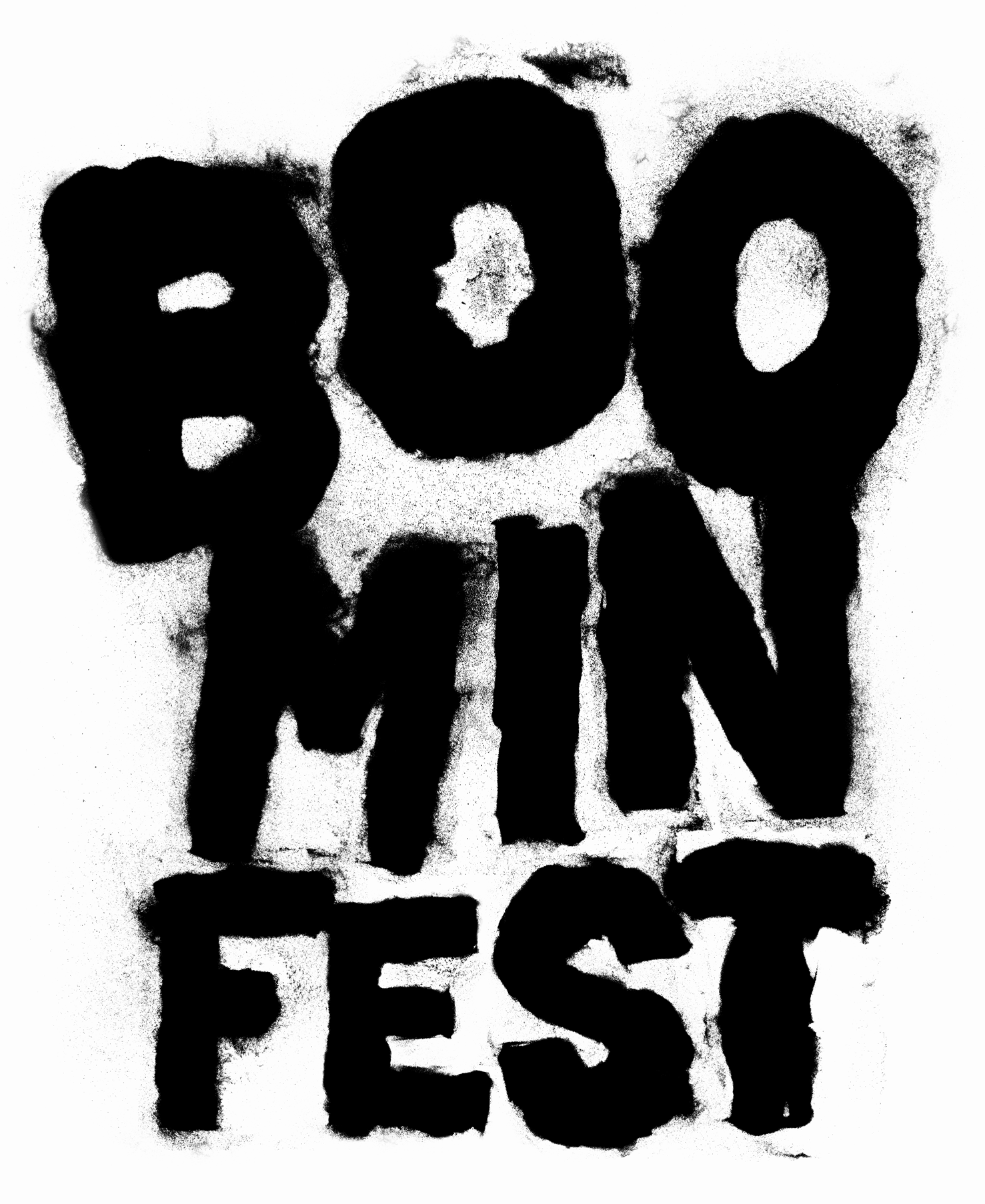 typographie + merchandising Boomin Fest