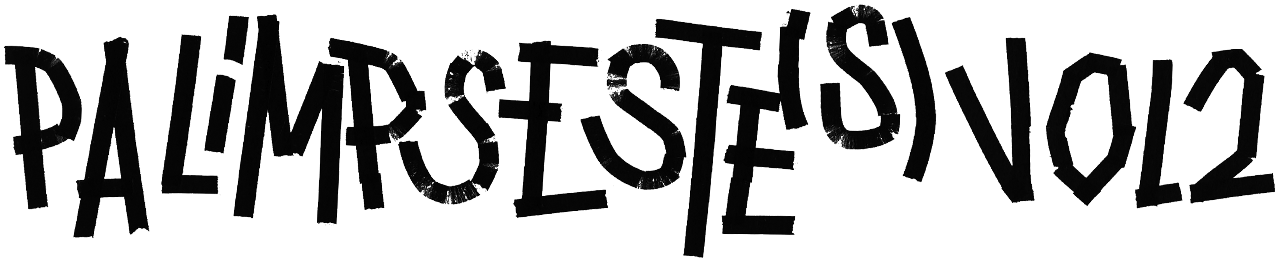 design graphique + typographie Palimpseste(s) 2