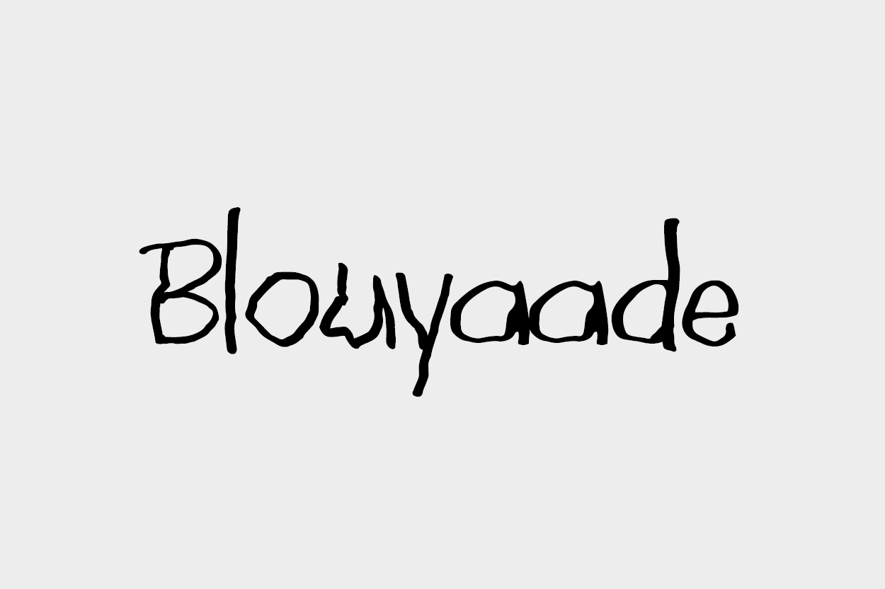 Blouyaade typeface